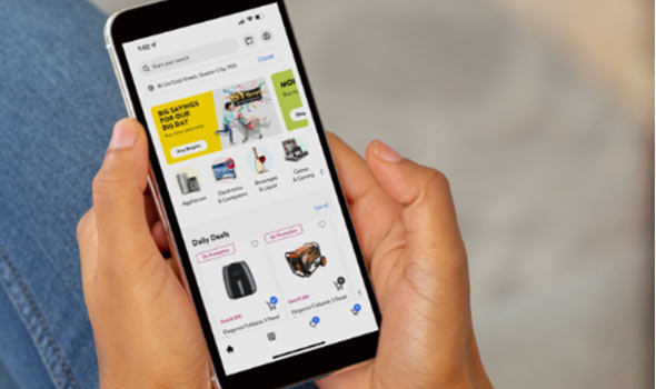 Shopping the Marko website on a mobile phone